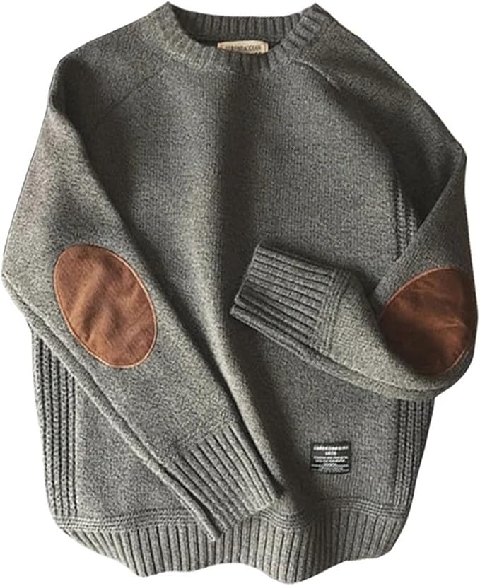 Sweater For Men Men's Casual Pullovers, Warm, Sturdy, , Long Sleeves, Teen Wear, V Neck, Spring Autumn, Winter Thick Men's Sweater Crew Neck Pullover Sweater Teens Autumn Winter Stud, L