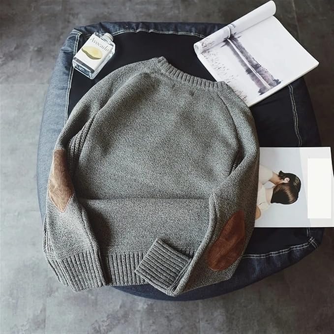 Sweater For Men Men's Casual Pullovers, Warm, Sturdy, , Long Sleeves, Teen Wear, V Neck, Spring Autumn, Winter Thick Men's Sweater Crew Neck Pullover Sweater Teens Autumn Winter Stud, L