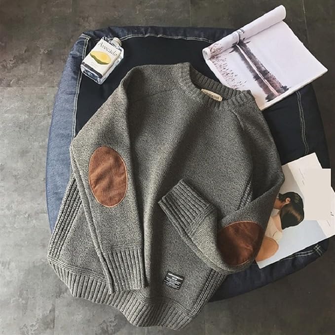 Sweater For Men Men's Casual Pullovers, Warm, Sturdy, , Long Sleeves, Teen Wear, V Neck, Spring Autumn, Winter Thick Men's Sweater Crew Neck Pullover Sweater Teens Autumn Winter Stud, L